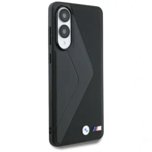 BMW Bőr Oversized Csíkok MagSafe Samsung Galaxy S25 Edge fekete