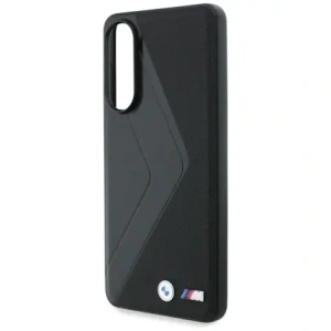 BMW Bőr Oversized Csíkok MagSafe Samsung Galaxy S25 Edge fekete