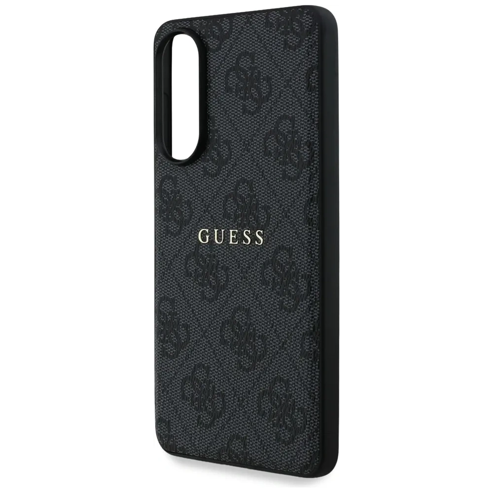 Etui Guess 4G Ring Classic Logo MagSafe do Samsung Galaxy S25 Edge czarny