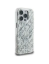 Etui Karl Lagerfeld IML Karl Script Pattern MagSafe do Apple iPhone 16 Pro biały