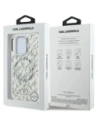 Etui Karl Lagerfeld IML Karl Script Pattern MagSafe do Apple iPhone 16 Pro biały