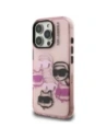 Etui Karl Lagerfeld IML Multi K&C Head Pattern do Apple iPhone 16 Pro Max różowy