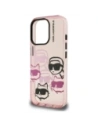 Etui Karl Lagerfeld IML Multi K&C Head Pattern do Apple iPhone 16 Pro Max różowy