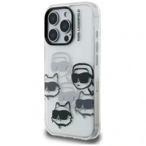 Etui Karl Lagerfeld IML Multi K&C Head Pattern do Apple iPhone 16 Pro przezroczysty