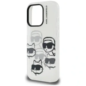 Etui Karl Lagerfeld IML Multi K&C Head Pattern do Apple iPhone 16 Pro przezroczysty