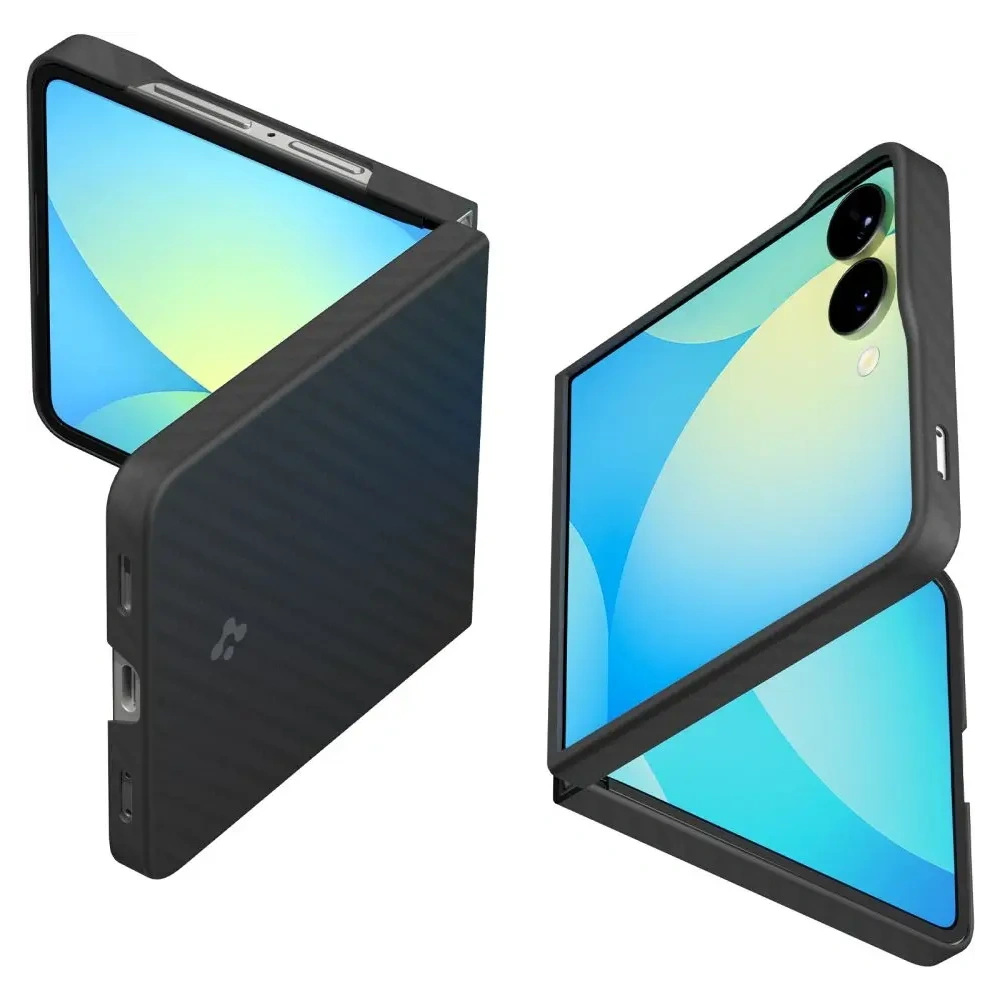 Spigen Airskin Aramid Samsung Galaxy Z Flip 7 Fekete
