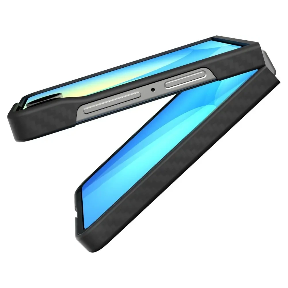 Spigen Airskin Aramid Samsung Galaxy Z Flip 7 Fekete