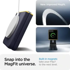 Spigen Nano Pop Mag MagSafe Samsung Galaxy Z Flip 7 Áfonya Tengerészkék