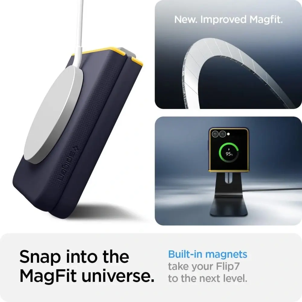 Spigen Nano Pop Mag MagSafe Samsung Galaxy Z Flip 7 Blueberry Navy
