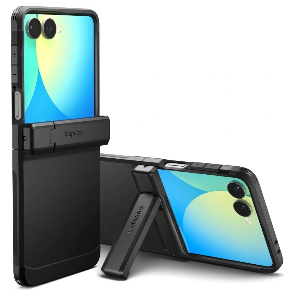 Spigen Tough Armor Pro Mag MagSafe Samsung Galaxy Z Flip 7 Fekete