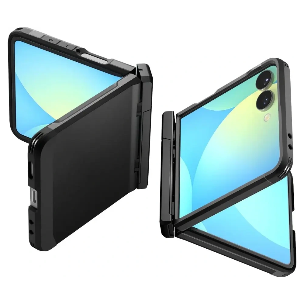 Spigen Tough Armor Pro Mag MagSafe Samsung Galaxy Z Flip 7 Fekete