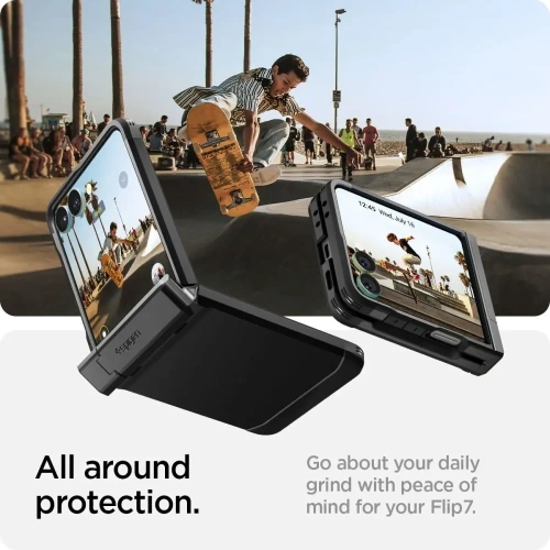 Etui Spigen Tough Armor Pro Mag MagSafe do Samsung Galaxy Z Flip 7 Black