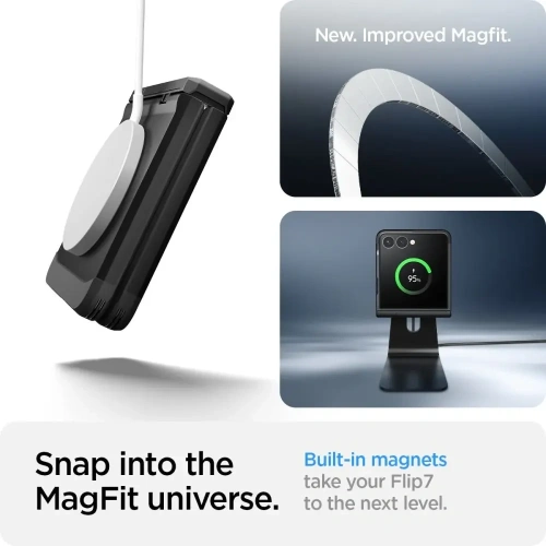 Etui Spigen Tough Armor Pro Mag MagSafe do Samsung Galaxy Z Flip 7 Black
