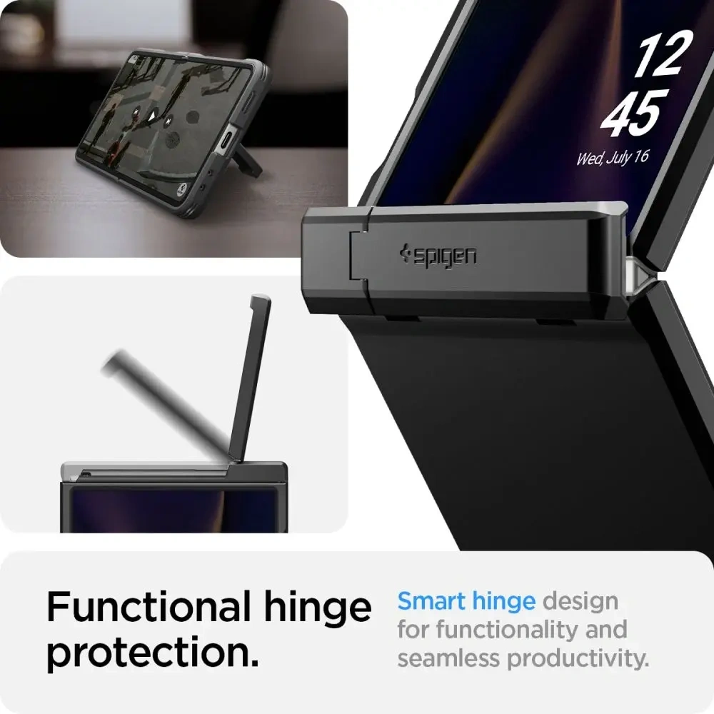 Spigen Tough Armor Pro Mag MagSafe Samsung Galaxy Z Flip 7 Fekete
