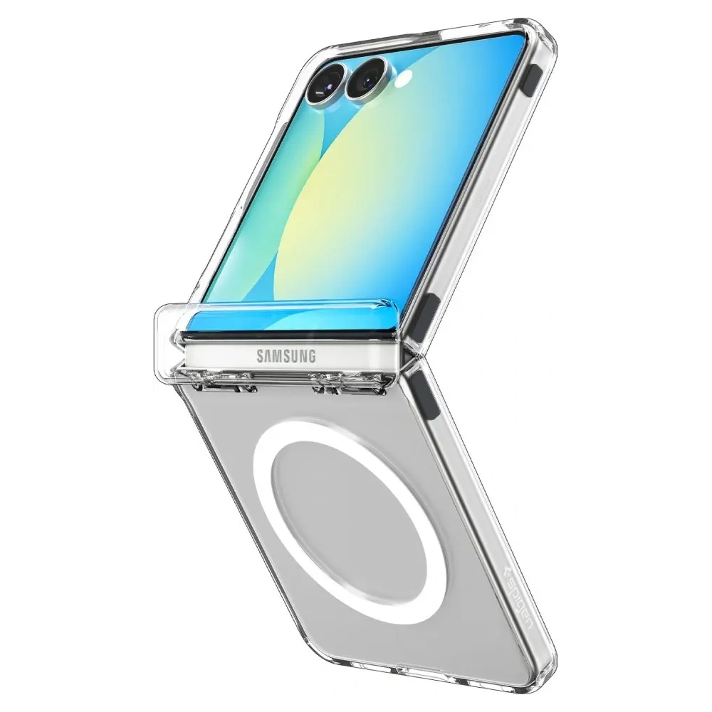 Spigen Ultra Hybrid Pro Mag MagSafe Samsung Galaxy Z Flip 7 Clar/Alb