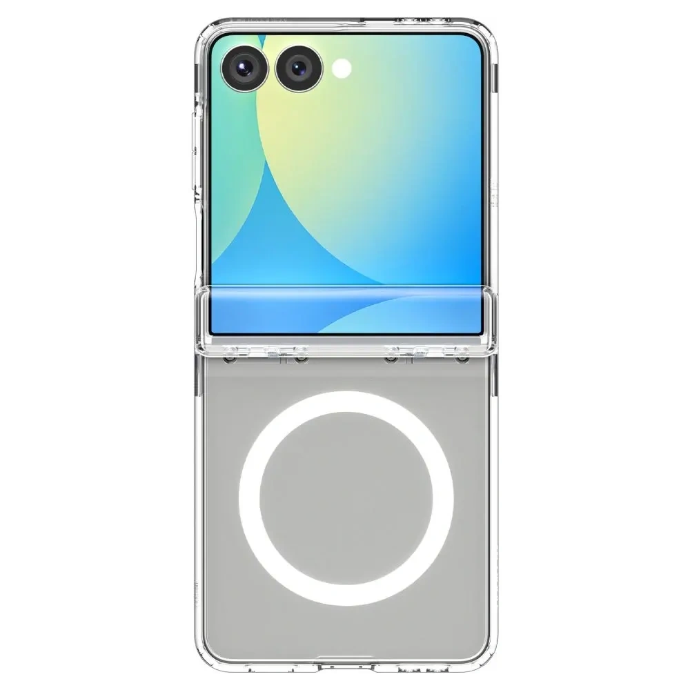 Spigen Ultra Hybrid Pro Mag MagSafe Samsung Galaxy Z Flip 7 Clar/Alb