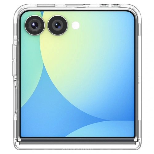 Etui Spigen Ultra Hybrid Pro Mag MagSafe do Samsung Galaxy Z Flip 7 Clear/white