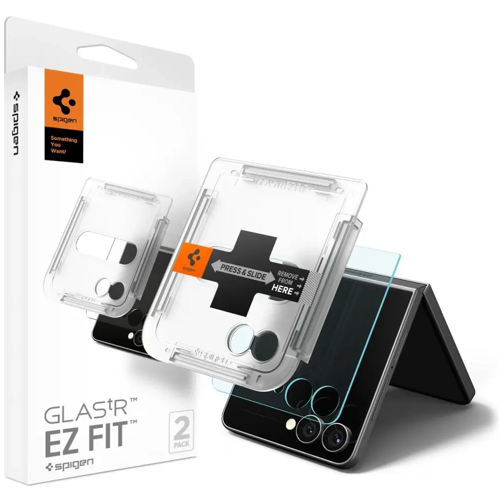 Spigen Glas.tr ez Fit HD Samsung Galaxy Z Flip 7 Clar [2 PACHET]