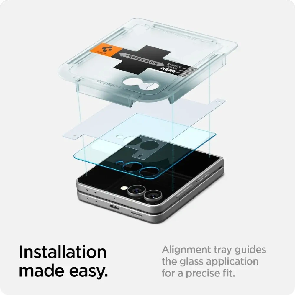 Spigen Glas.tr ez Fit HD Samsung Galaxy Z Flip 7 Clar [2 PACHET]