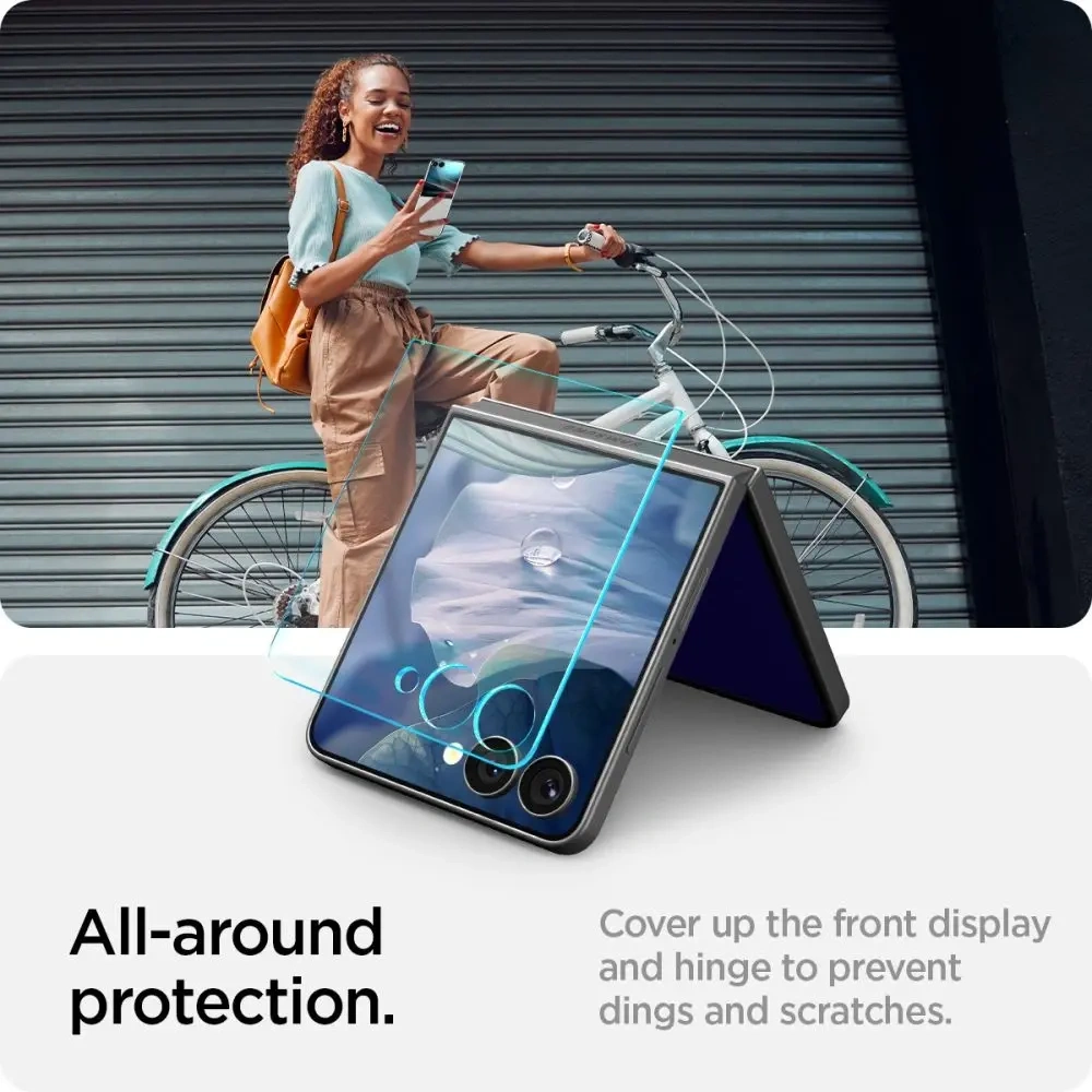 Spigen Glas.tr ez Fit HD Samsung Galaxy Z Flip 7 Clar [2 PACHET]