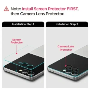 Spigen Optik Pro HD üveg.kamera védő Samsung Galaxy Z Flip 7 fekete [2 CSOMAG]