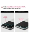 Protector de cameră Spigen Optik Pro HD Glas.tr ez Fit pentru Samsung Galaxy Z Flip 7 Negru [2 PACHET]
