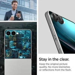 Spigen Optik Pro HD üveg.kamera védő Samsung Galaxy Z Flip 7 fekete [2 CSOMAG]
