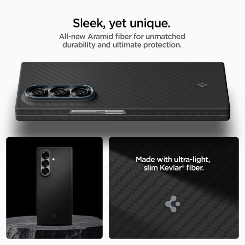 Etui Spigen Airskin Aramid do Samsung Galaxy Z Fold 7 Black