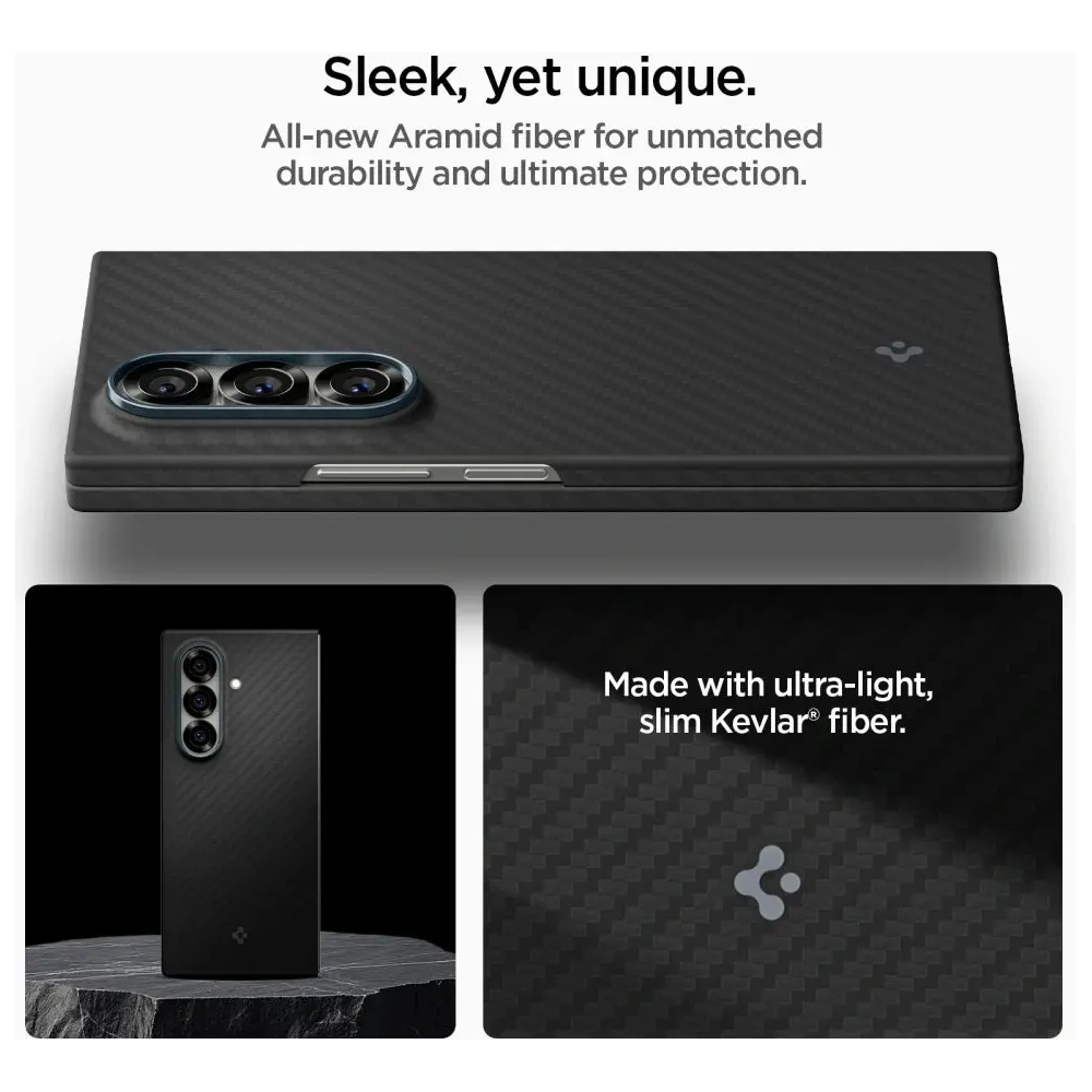 Spigen Airskin Aramid Samsung Galaxy Z Fold 7 Negru