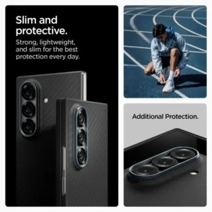Spigen Airskin Aramid Samsung Galaxy Z Fold 7 Fekete