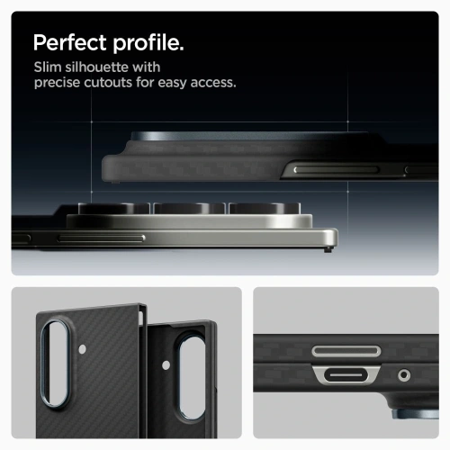 Etui Spigen Airskin Aramid do Samsung Galaxy Z Fold 7 Black