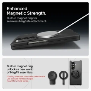 Spigen Tough Armor Pro Mag MagSafe Samsung Galaxy Z Fold 7 Black
