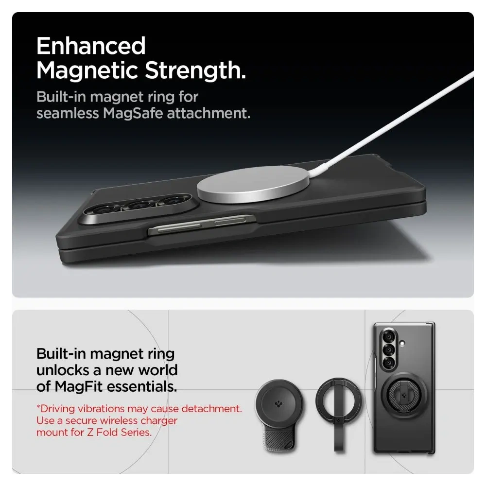 Spigen Tough Armor Pro Mag MagSafe Samsung Galaxy Z Fold 7 Fekete