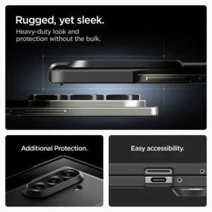 Spigen Tough Armor Pro Mag MagSafe Samsung Galaxy Z Fold 7 Black