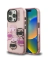 Etui Karl Lagerfeld IML Multi K&C Head Pattern do Apple iPhone 16 Pro różowy