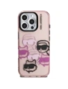 Etui Karl Lagerfeld IML Multi K&C Head Pattern do Apple iPhone 16 Pro różowy
