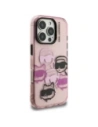 Etui Karl Lagerfeld IML Multi K&C Head Pattern do Apple iPhone 16 Pro różowy