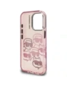 Etui Karl Lagerfeld IML Multi K&C Head Pattern do Apple iPhone 16 Pro różowy