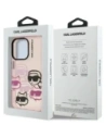 Etui Karl Lagerfeld IML Multi K&C Head Pattern do Apple iPhone 16 Pro różowy