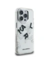 Etui Karl Lagerfeld IML Sketched Graphic do Apple iPhone 16 Pro Max przezroczysty