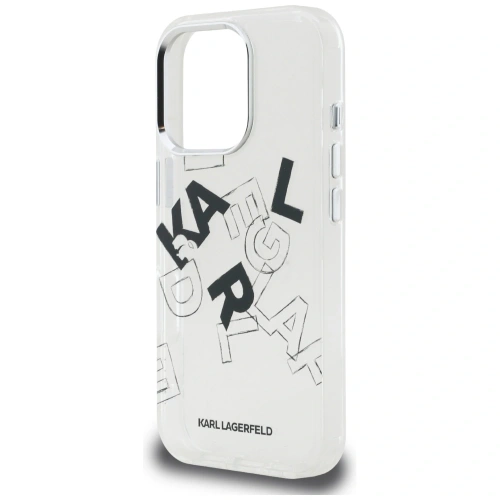 Etui Karl Lagerfeld IML Sketched Graphic do Apple iPhone 16 Pro Max przezroczysty