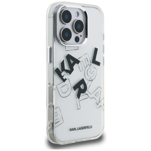 Etui Karl Lagerfeld IML Sketched Graphic do Apple iPhone 16 Pro przezroczysty