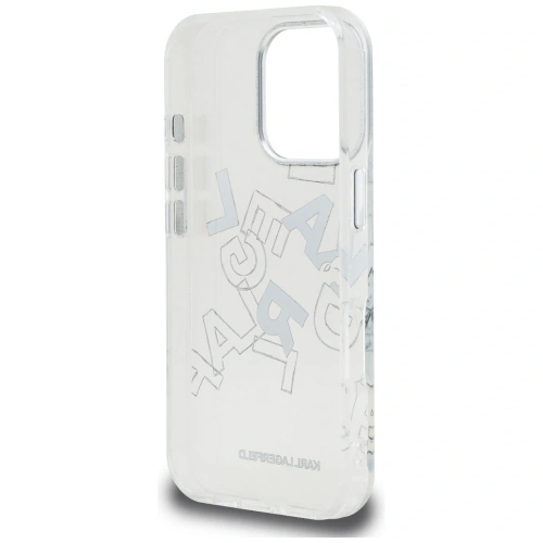 Etui Karl Lagerfeld IML Sketched Graphic do Apple iPhone 16 Pro przezroczysty