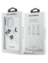 Etui Karl Lagerfeld IML Sketched Graphic do Apple iPhone 16 Pro przezroczysty
