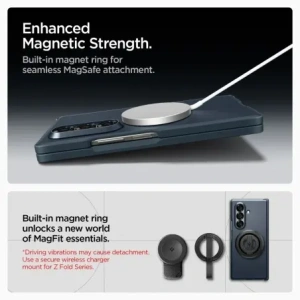 Spigen Tough Armor Pro Mag MagSafe Samsung Galaxy Z Fold 7 Metal Slate