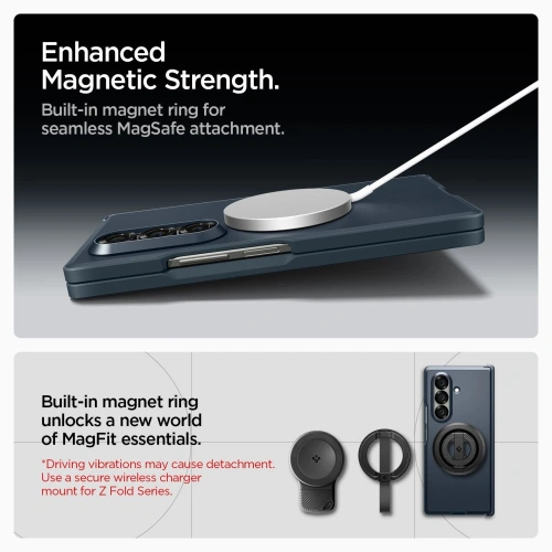Etui Spigen Tough Armor Pro Mag MagSafe do Samsung Galaxy Z Fold 7 Metal Slate