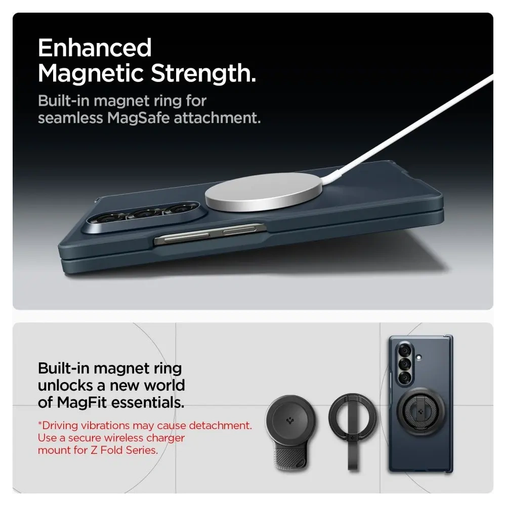 Spigen Tough Armor Pro Mag MagSafe Samsung Galaxy Z Fold 7 Fém Slate