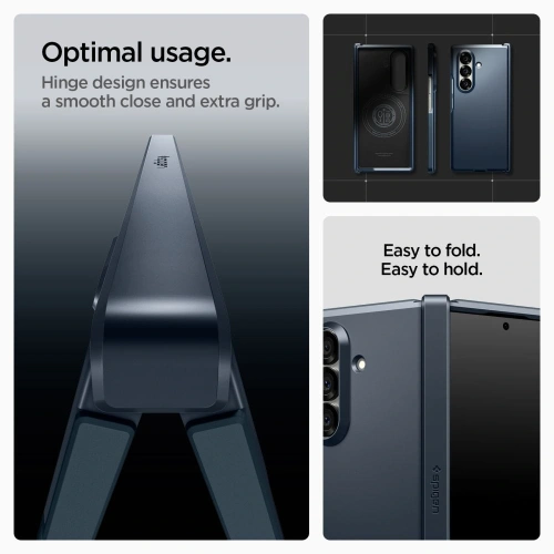 Etui Spigen Tough Armor Pro Mag MagSafe do Samsung Galaxy Z Fold 7 Metal Slate