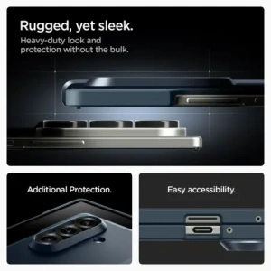 Spigen Tough Armor Pro Mag MagSafe Samsung Galaxy Z Fold 7 Metal Slate
