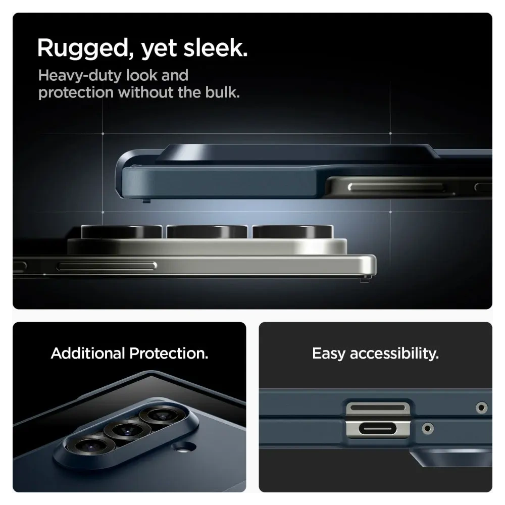 Spigen Tough Armor Pro Mag MagSafe Samsung Galaxy Z Fold 7 Fém Slate